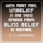 Georg Christoph Lichtenberg belief blind unbelief quote quotation philosophy text pic