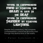 hard problem of consciousness panpsychism deaf blind thunder lightning philosophy mind brain sentience universal whitehead bergson schopenhauer nietzsche peter