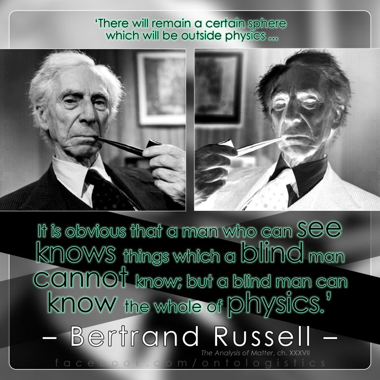 bertie russell consciousness physics hard problem consciousness analysis matter material physicalism materialism idealism phenomenalism limits
