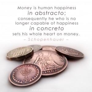 schopenhauer money cash